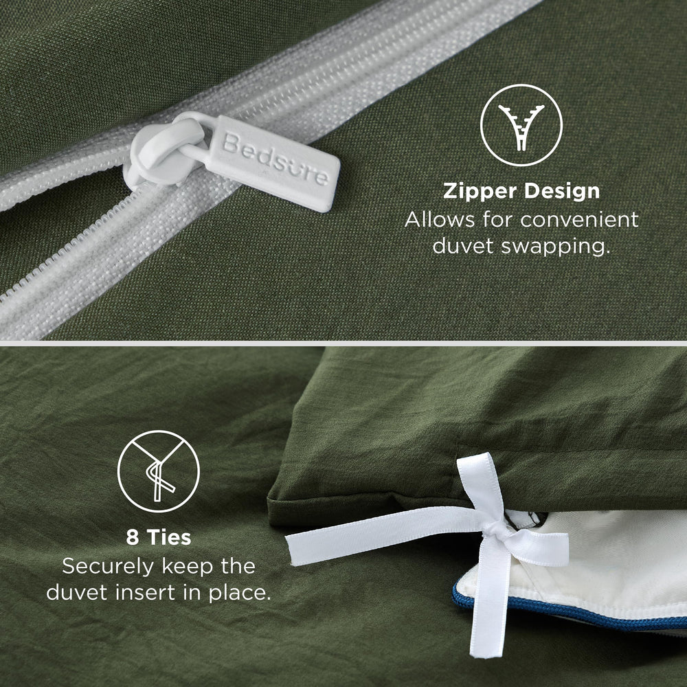 Bedsure comparación en cama Queen, muestra ajuste y caída ideal