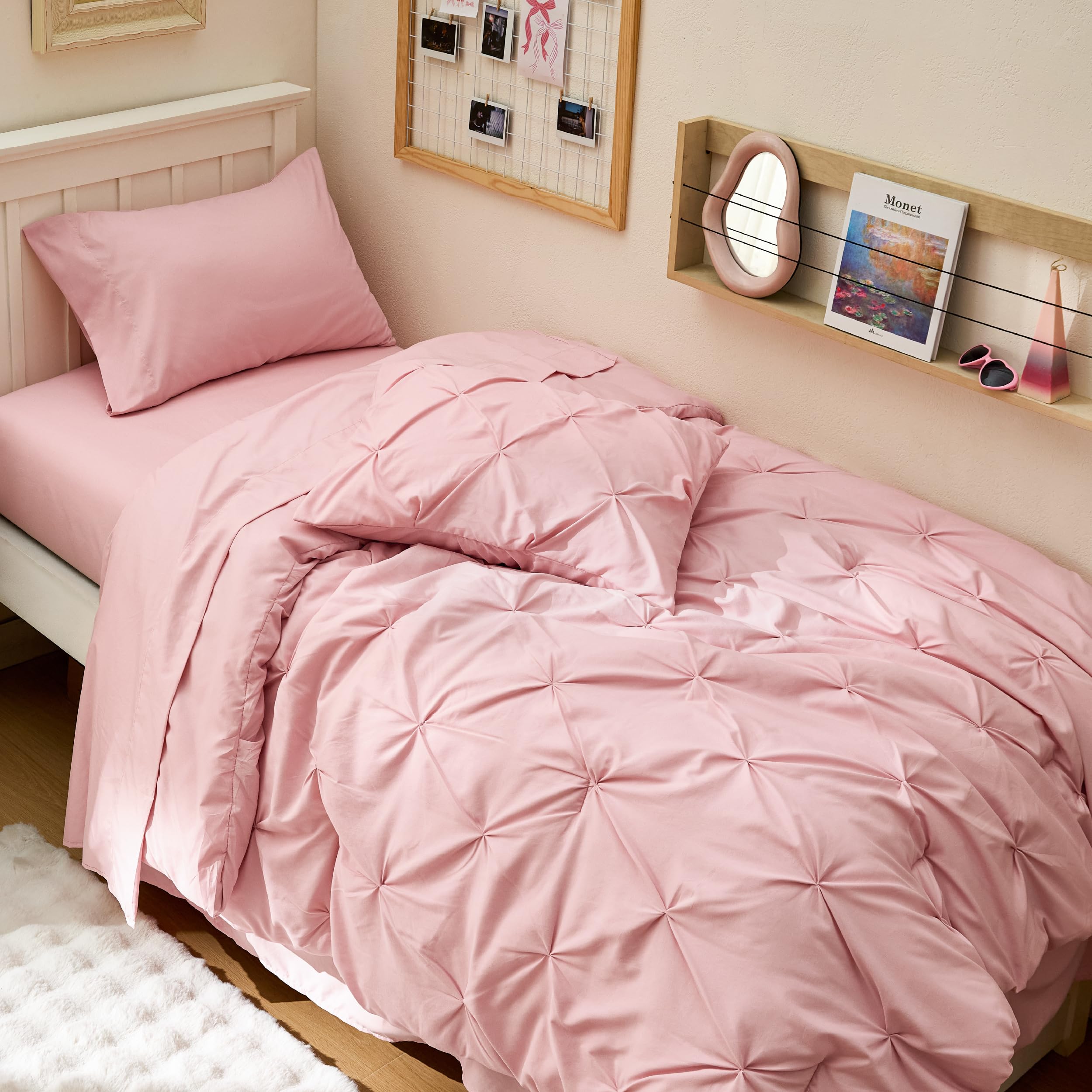Bedsure fundas de almohada y sham, terminación pulcra y cómoda