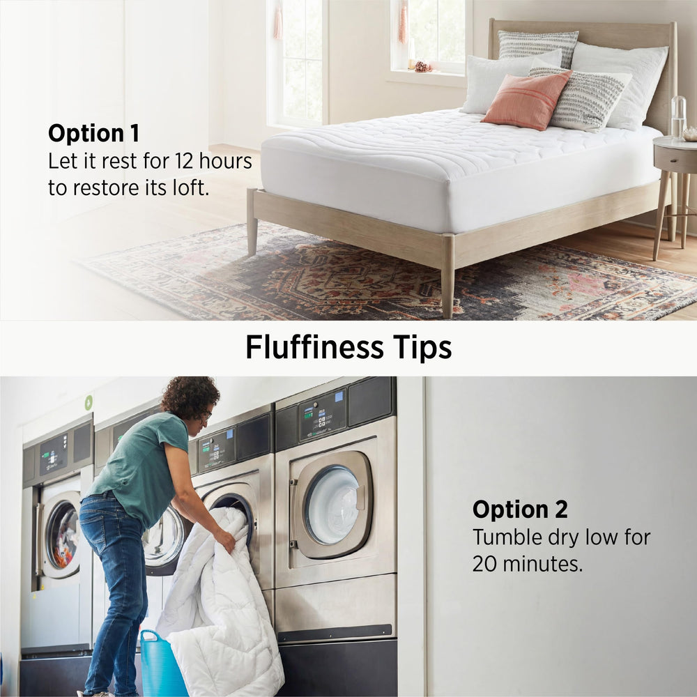 Bedsure protector doblado compacto listo para guardar ocupando poco espacio