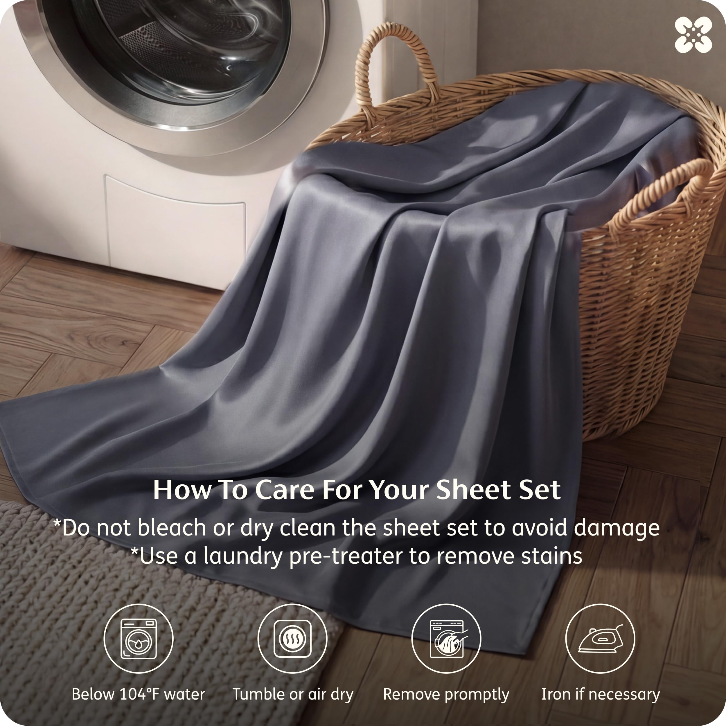 Bedsure ambiente dormitorio con sábanas puestas transmite confort fresco