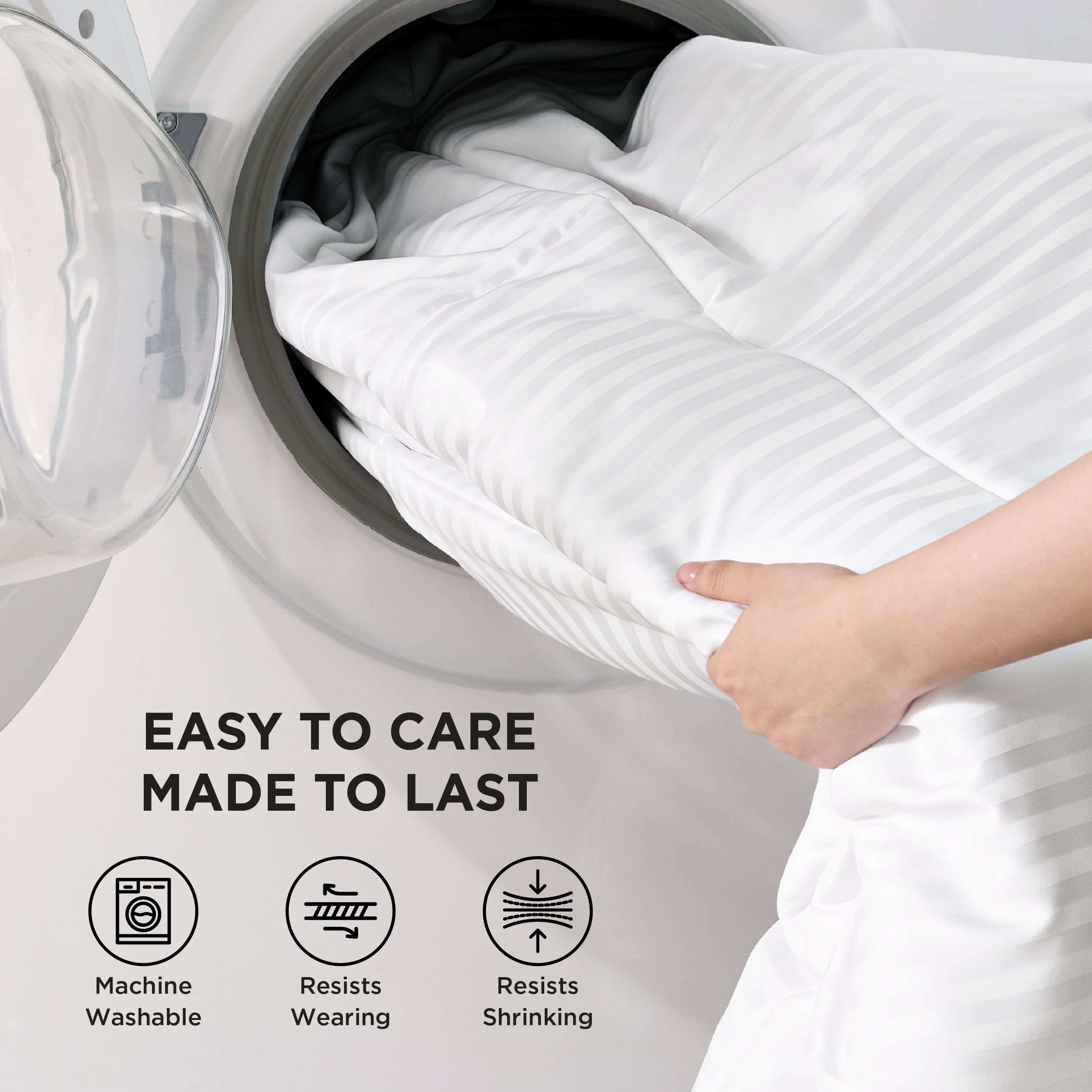 Bedsure reverso liso muestra combinación versátil de diseño