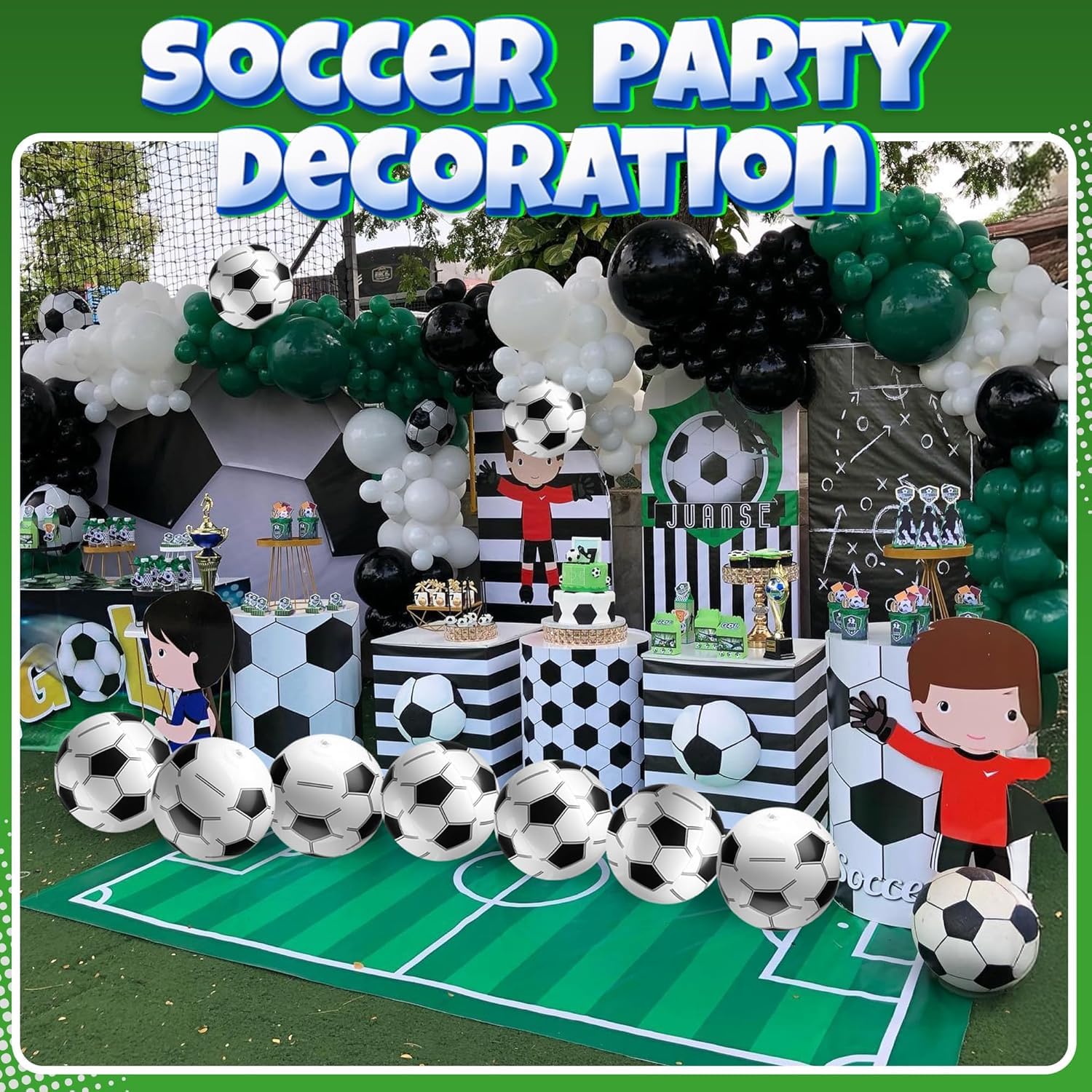 Bedwina conjunto de 12 pelotas mostrando el paquete completo para fiestas