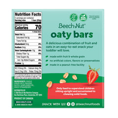 Beech-Nut close-up of strawberry Oaty Bar texture showing soft oats and fruit