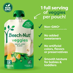 Beech-Nut textura del puré en cuchara, suave y fácil de comer
