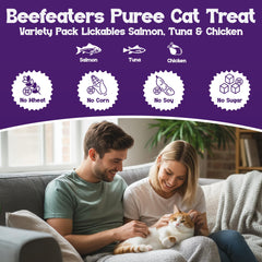Beefeaters tubo variedad con Salmón Atún Pollo para elegir sabor preferido