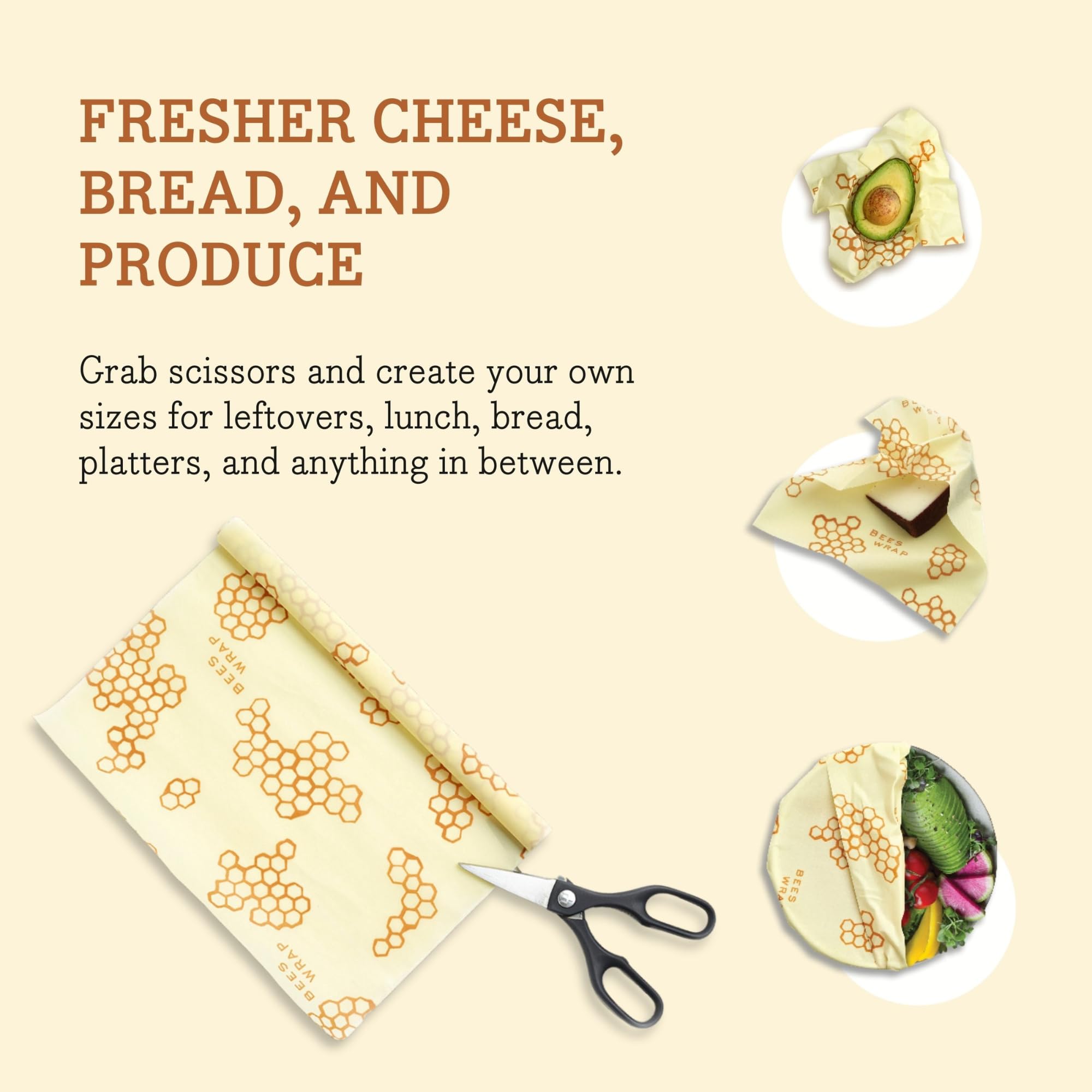 Bee's Wrap envolviendo un pan, protege y conserva la frescura