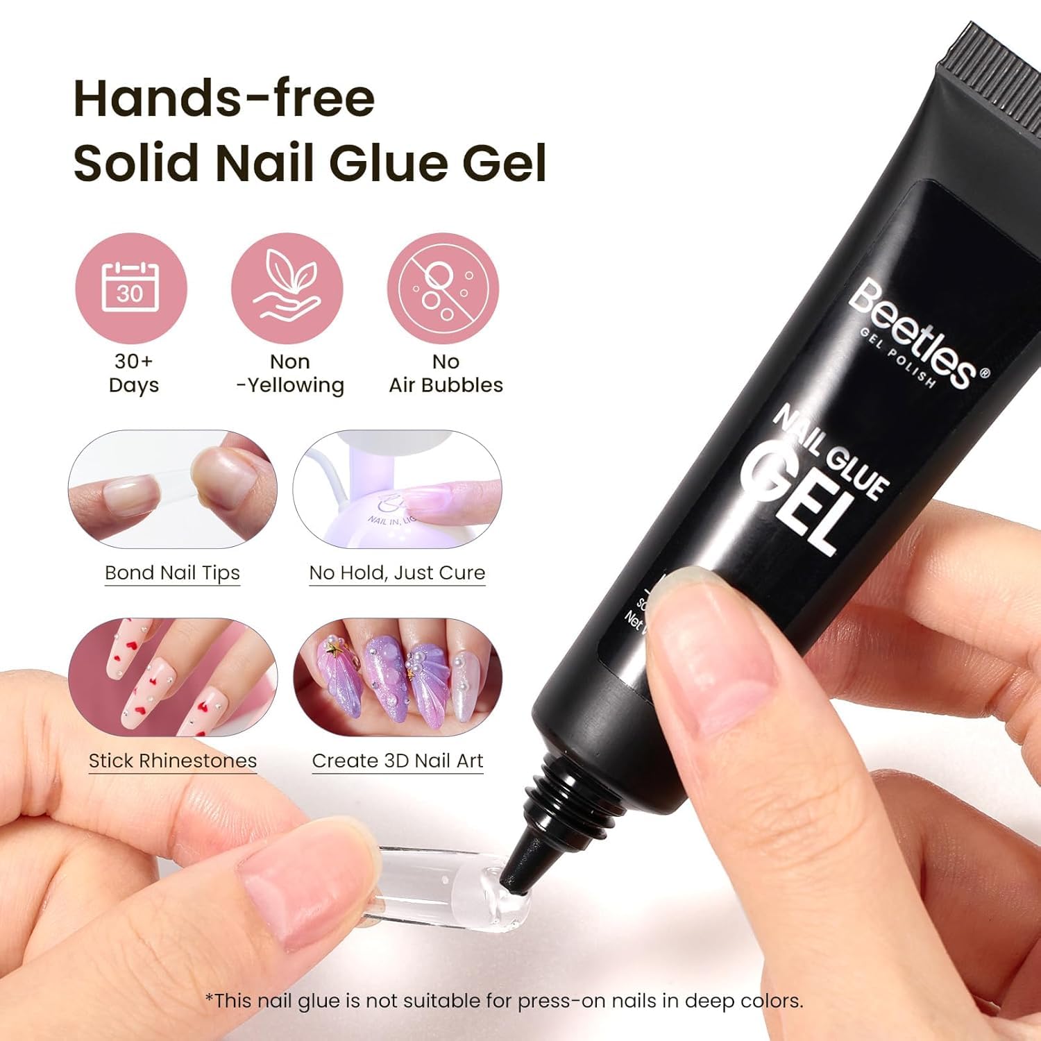 Beetles Gel Polish primer and dehydrator bottles showing safer adhesion