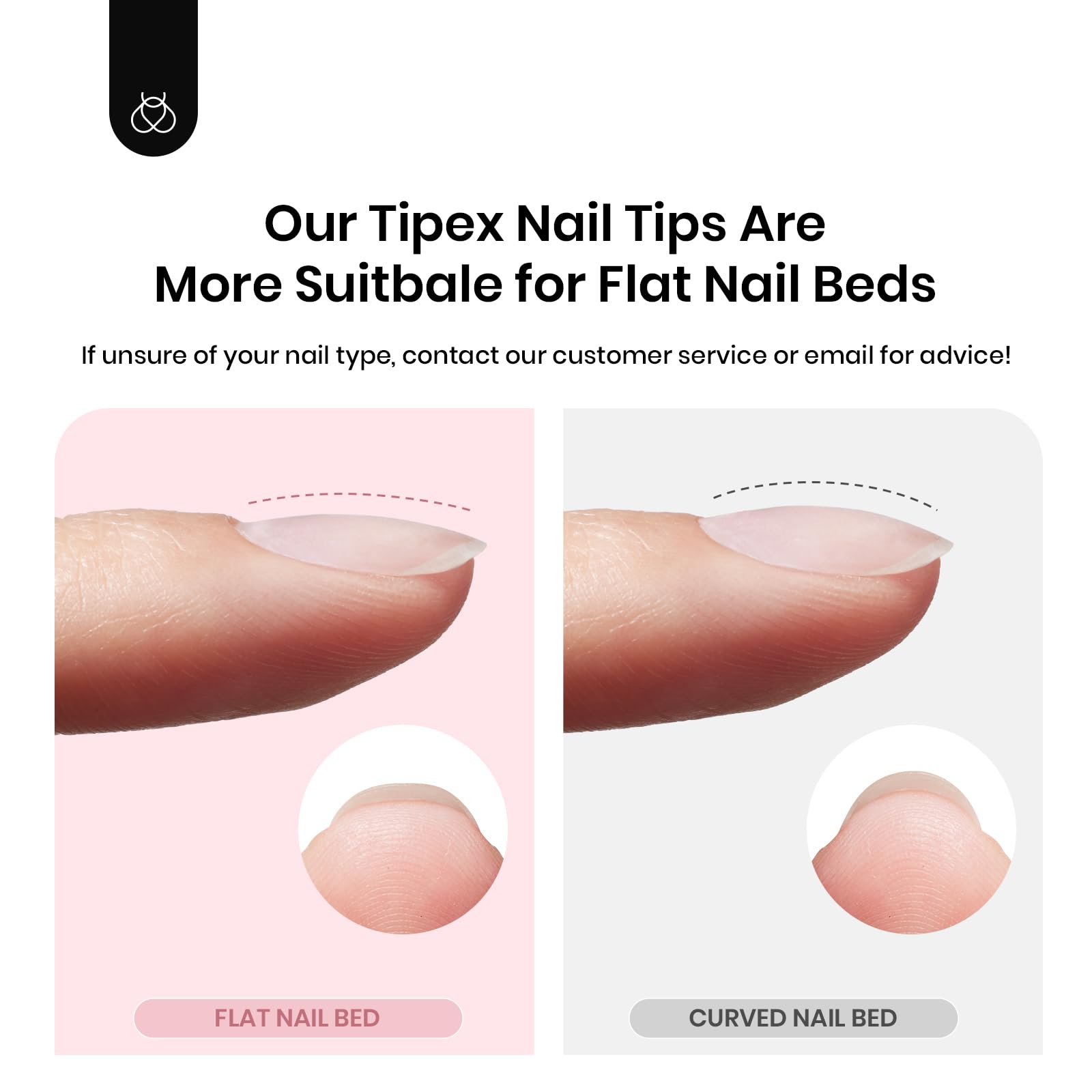 Beetles Tipex uñas stiletto terminadas listos para esmaltar y decorar