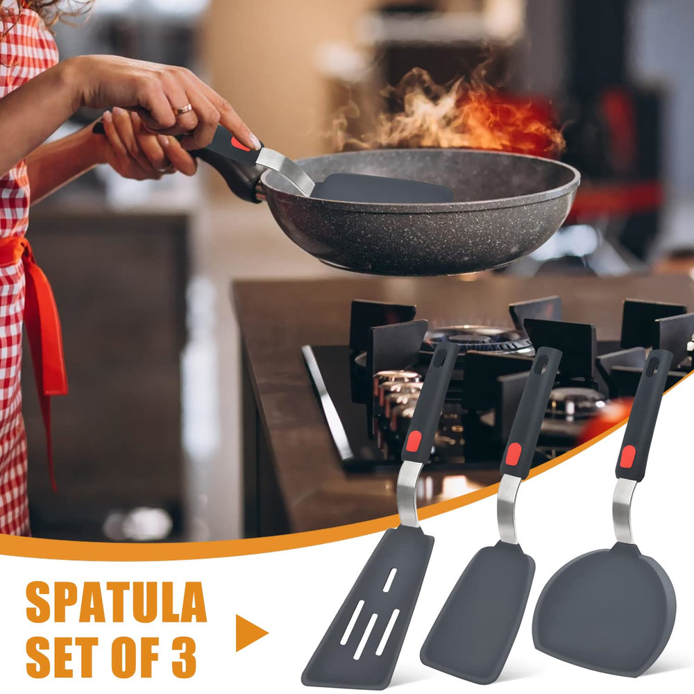 Beijiyi espátulas colgando en cocina, solución práctica y ahorro de espacio