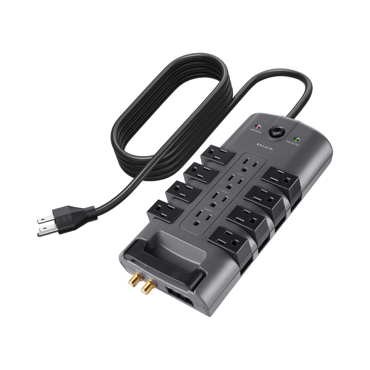 Belkin regleta frontal con 12 tomas y diseño compacto que ahorra espacio