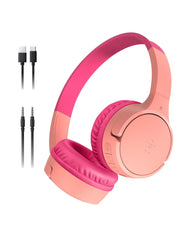 Belkin SoundForm Mini front packaging showing kid-friendly design and benefits