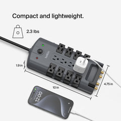 Belkin indicador LED de protección y toma mostrando estado seguro