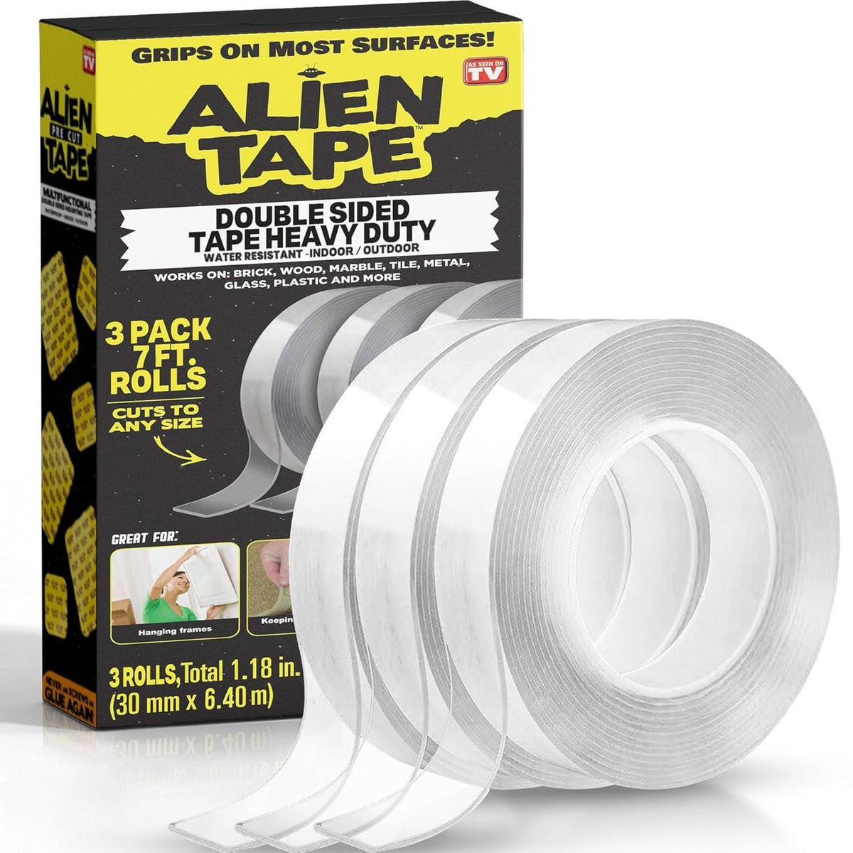 Bell+Howell ALIEN TAPE empaque frontal mostrando longitud y características