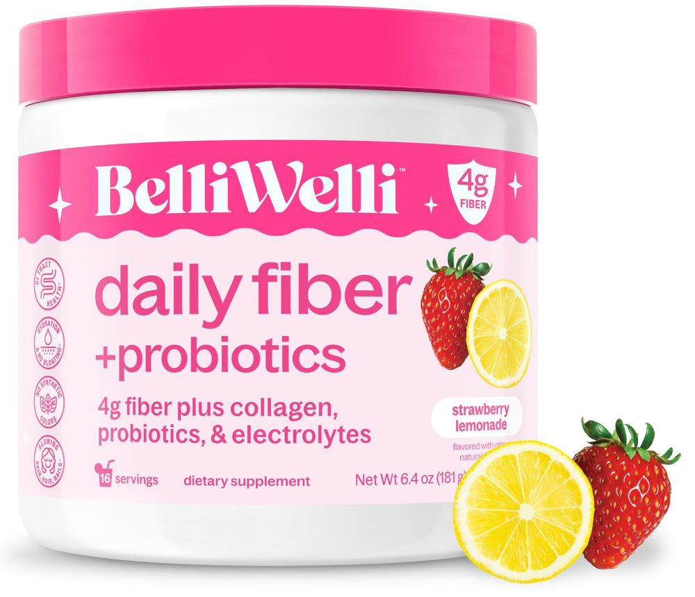 Belli Welli envase frontal con sabor fresa-limón y ventaja de fácil mezcla