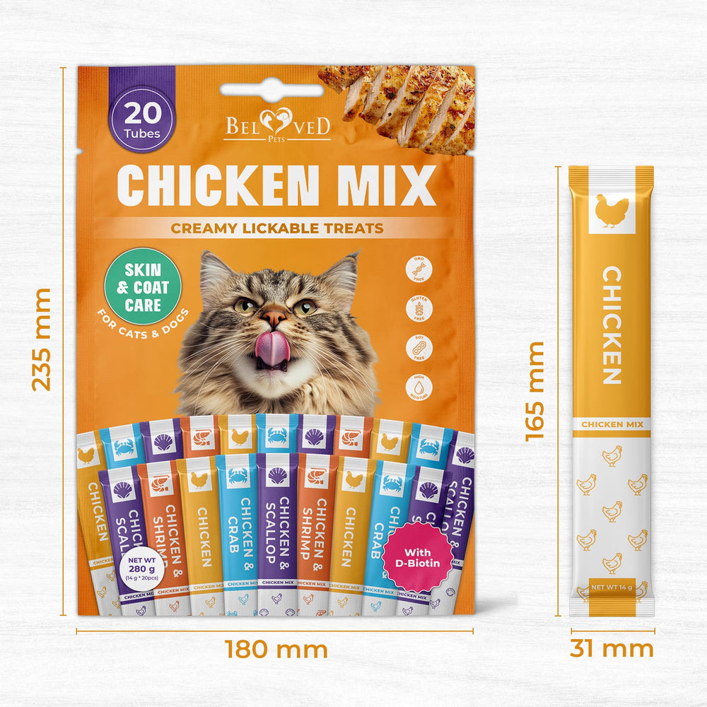 Beloved Pets mezcla de mariscos ingredientes frescos y atractivo sabor