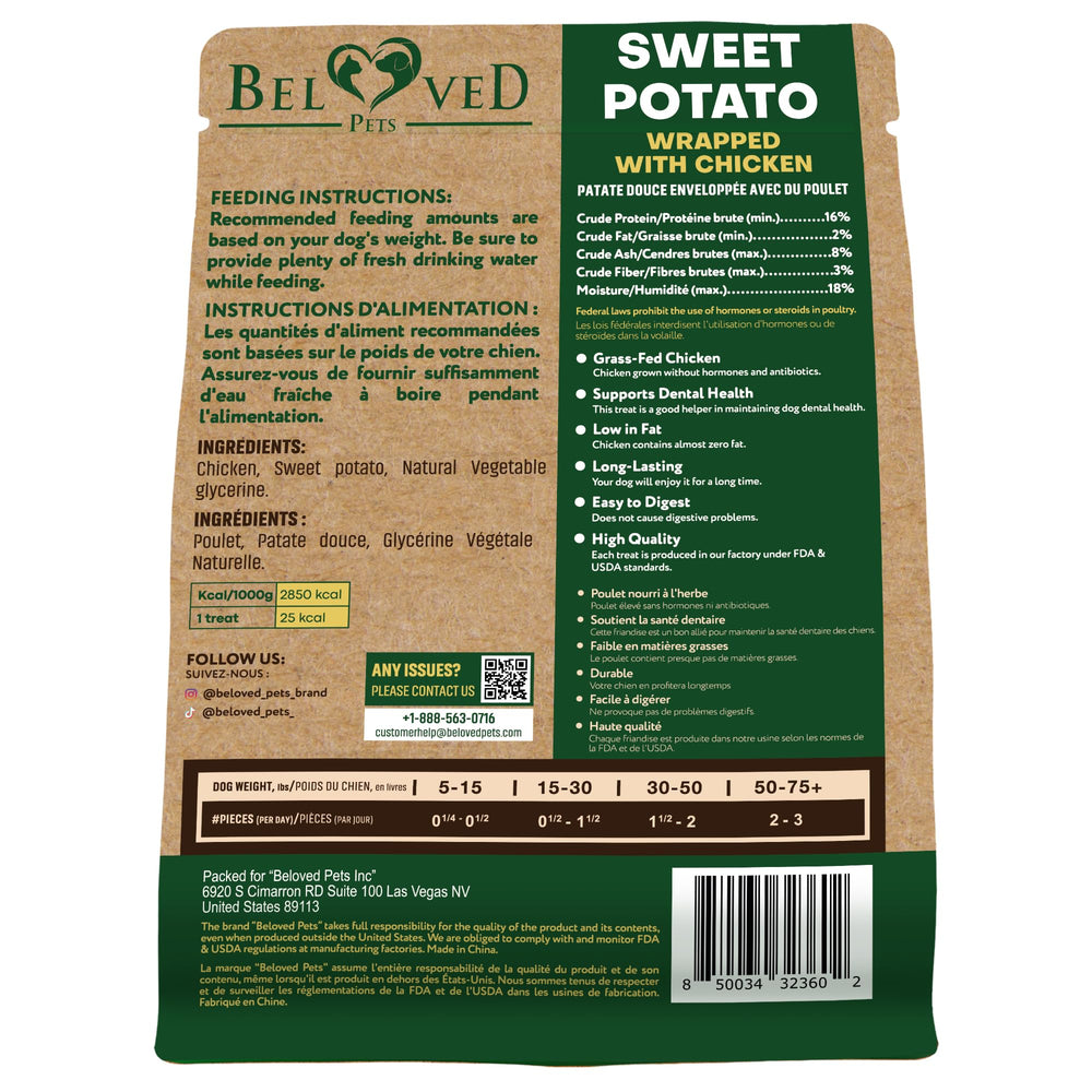 Beloved Pets primer plano de la textura masticable que invita a morder y dura más
