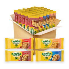 belVita paquete frontal mostrando variedad y conveniencia