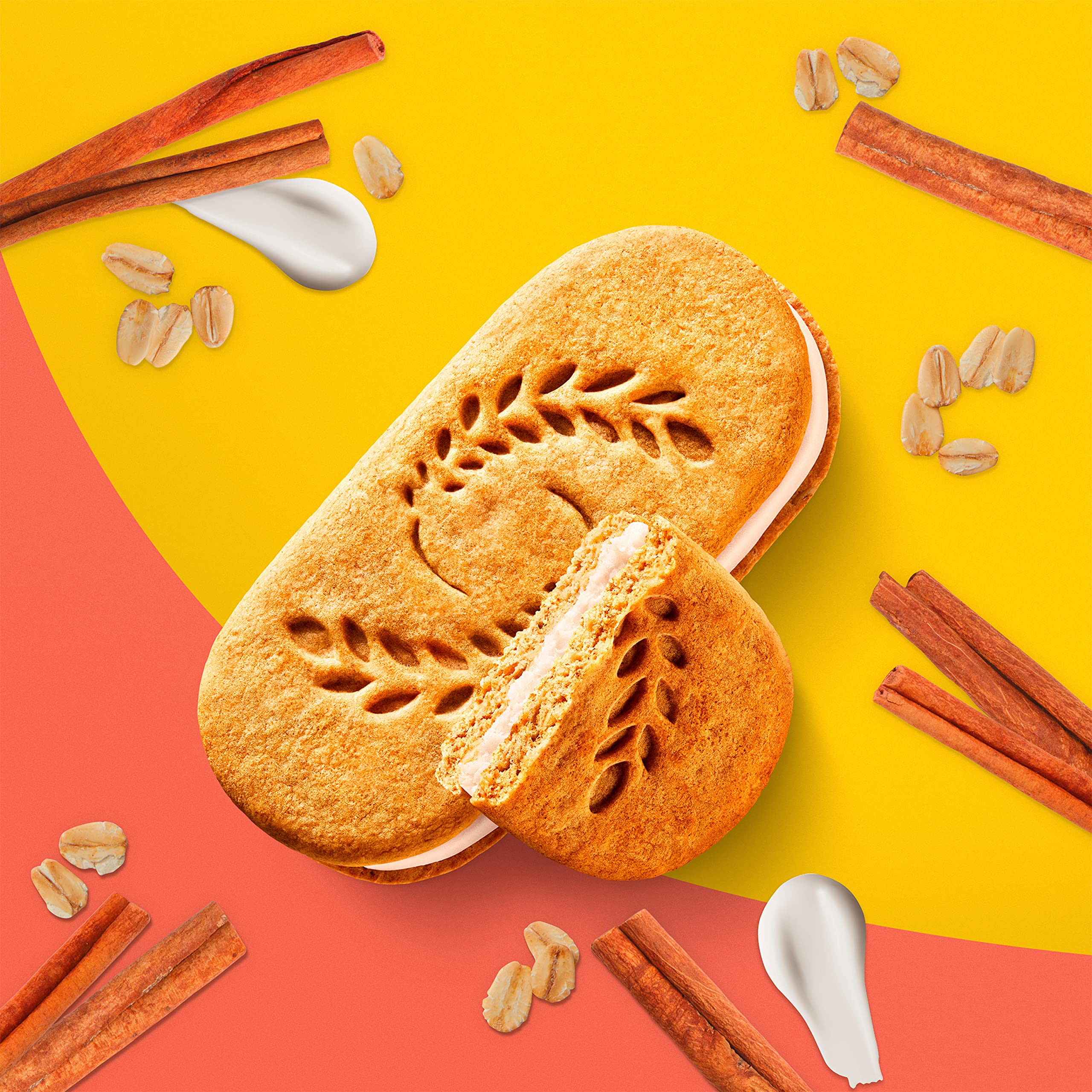 belVita relleno cremoso de vainilla con aspecto apetitoso y balance