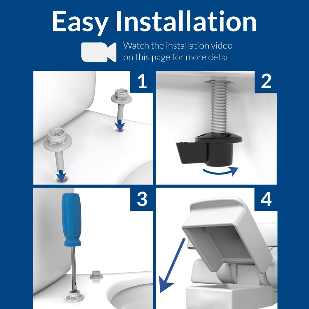 Bemis asiento instalado en baño moderno, mejora funcional y estética del espacio