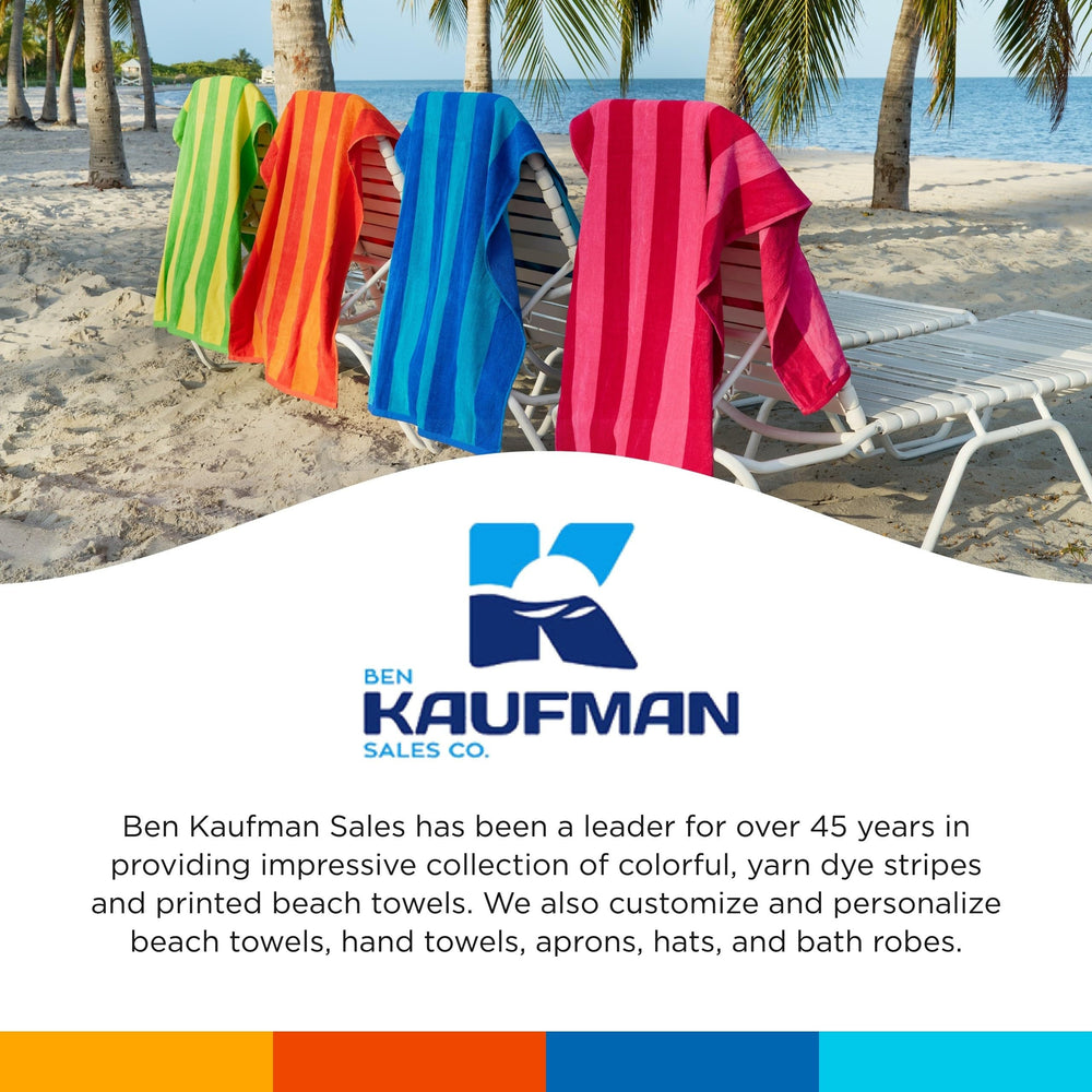 BEN KAUFMAN SALES CO toalla colgada junto a piscina mostrando rápido secado y practicidad