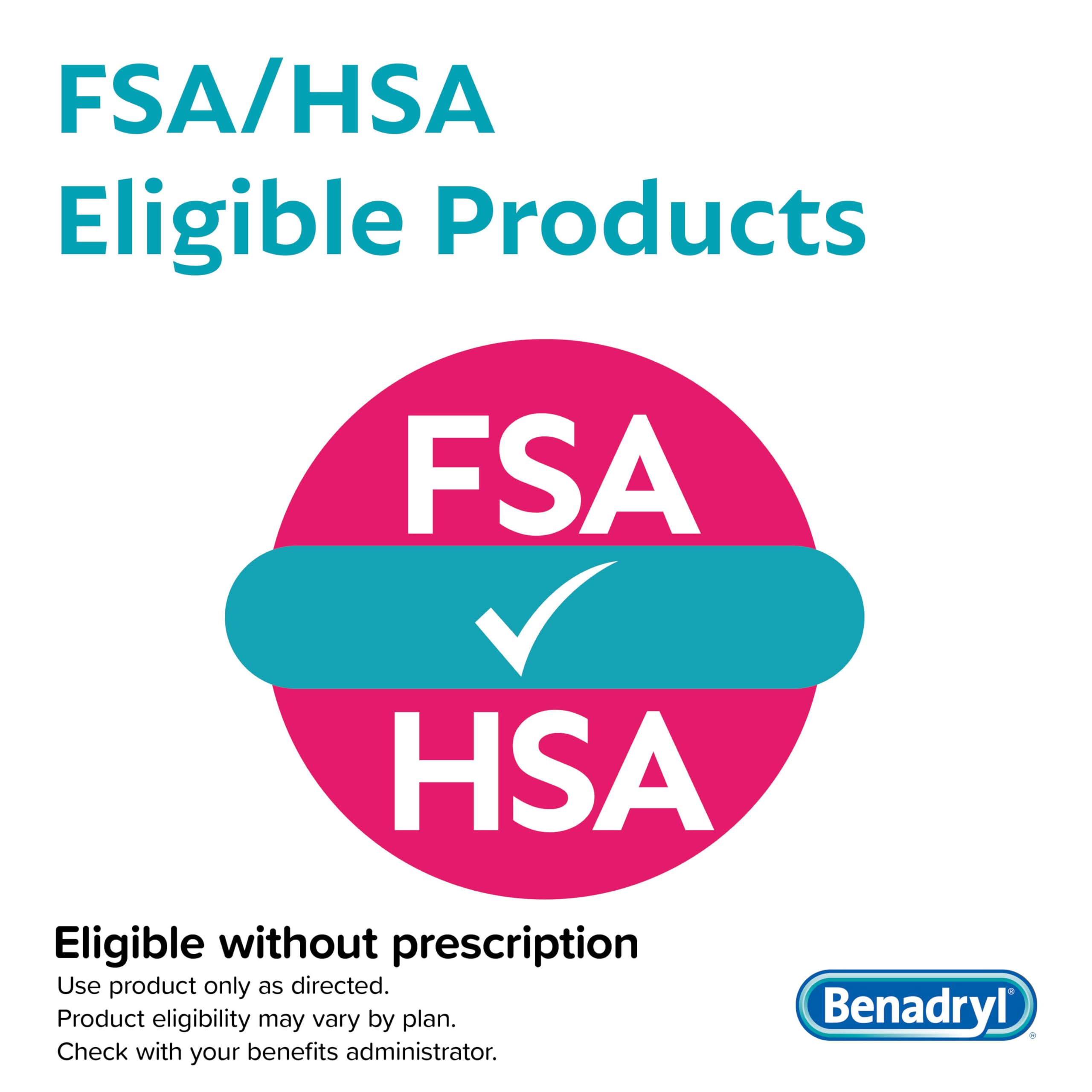 Benadryl etiqueta con instrucciones para uso seguro y claro