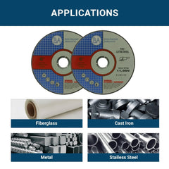 Benchmark Abrasives rueda montada en amoladora realizando corte rápido y controlado