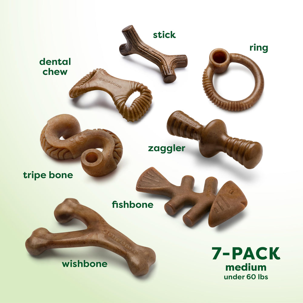 Benebone detalle de textura y ranuras que estimulan masticación y limpieza dental