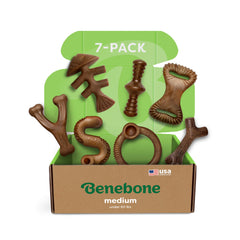 Benebone hueso frontal del pack mostrando diseño resistente y agarre cómodo