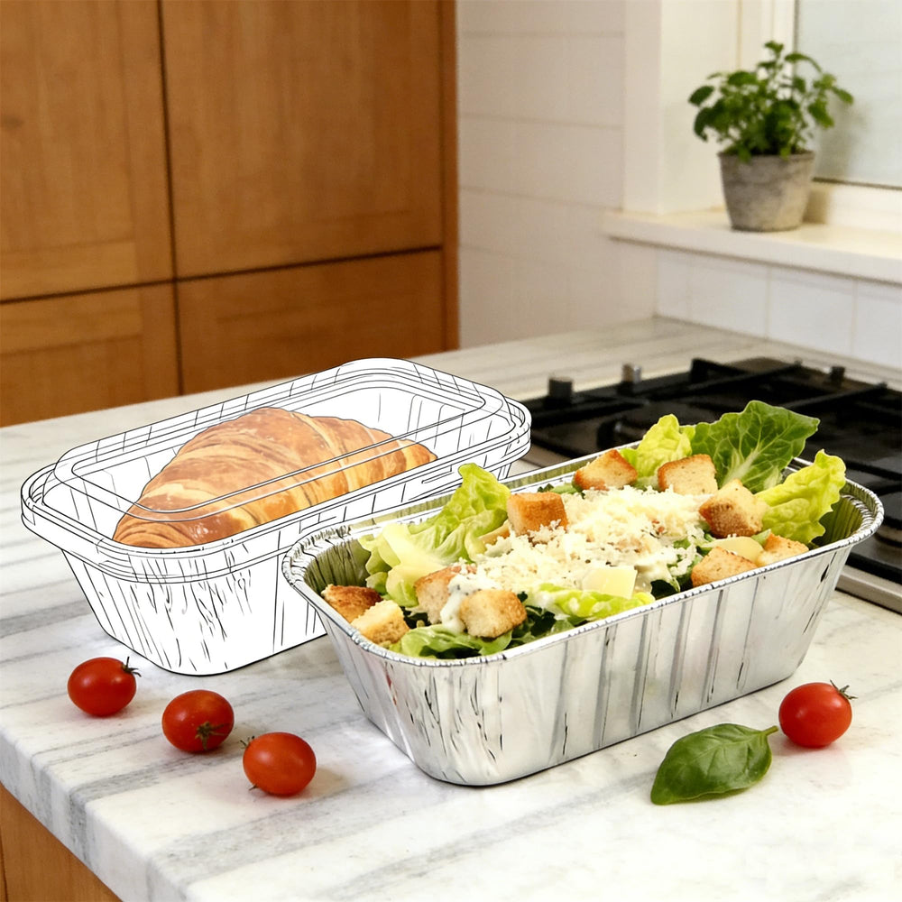 Benestanti presentación de porciones para catering, transporte y servicio rápido