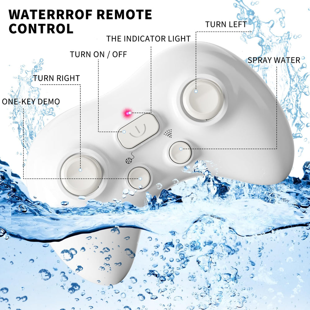 Bennol mando impermeable sostenido en mano junto a piscina y control fiable