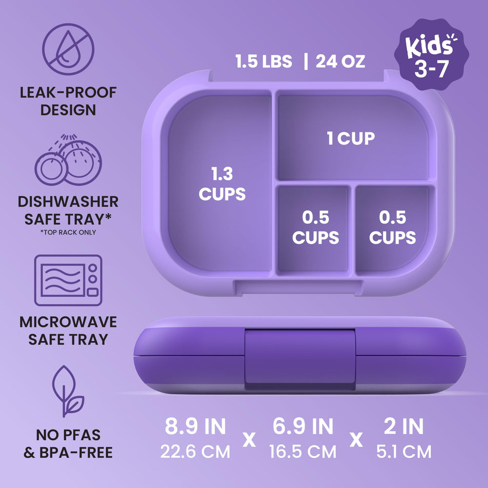 Bentgo bandeja interior de 4 compartimentos apta microondas y práctica