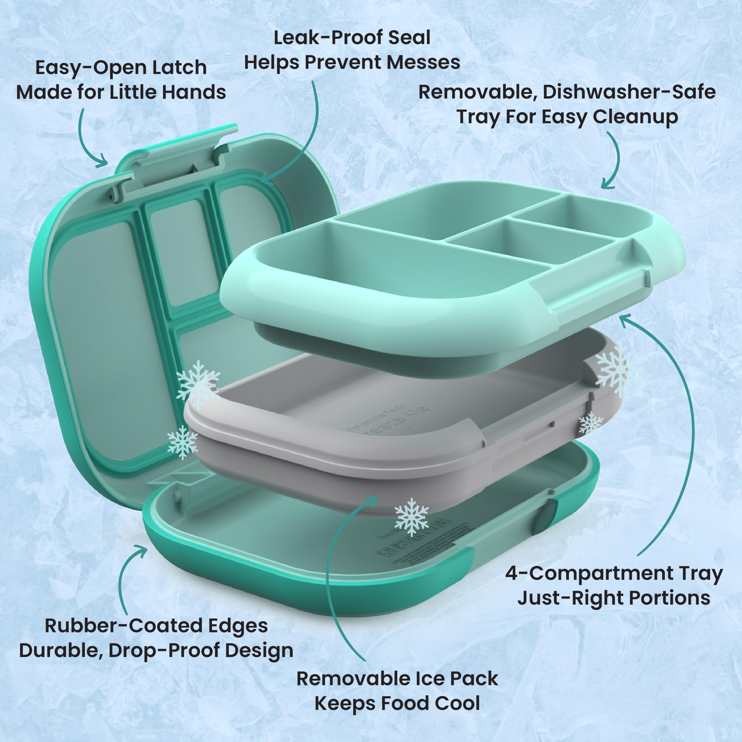 Bentgo lonchera en mochila escolar, ideal para comedor y excursión