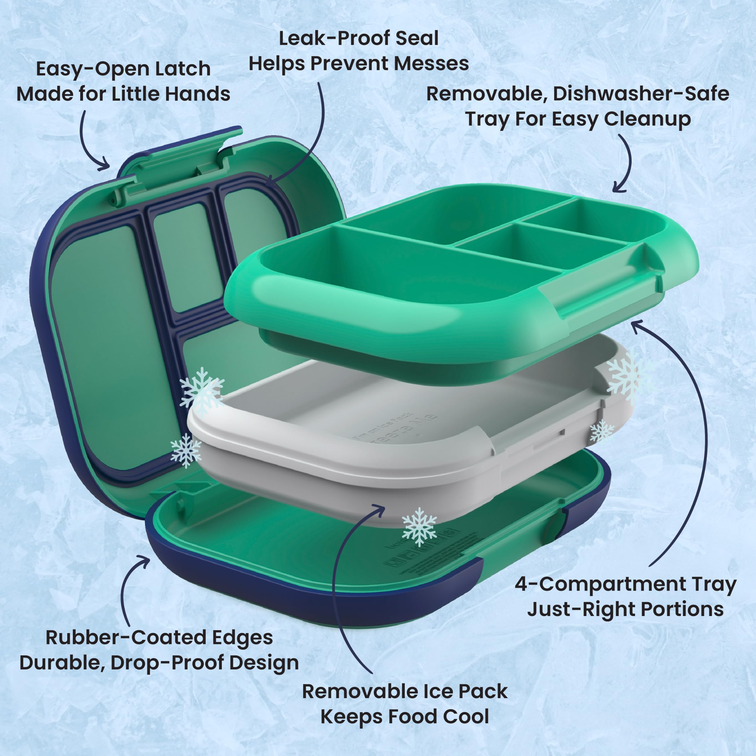 Bentgo lunch box dentro de mochila lista para el colegio