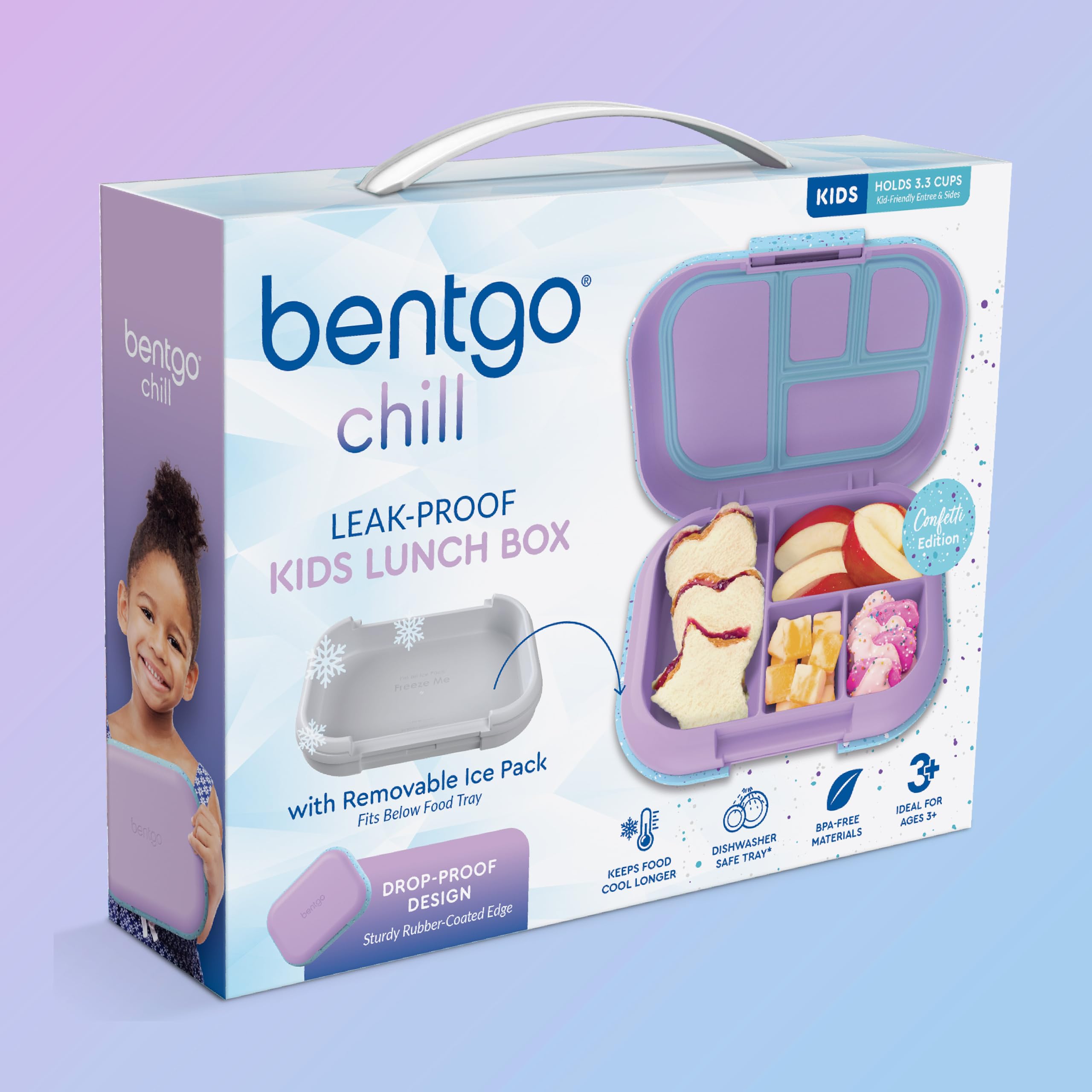 Bentgo escena de picnic con la lonchera en uso, práctica para salidas