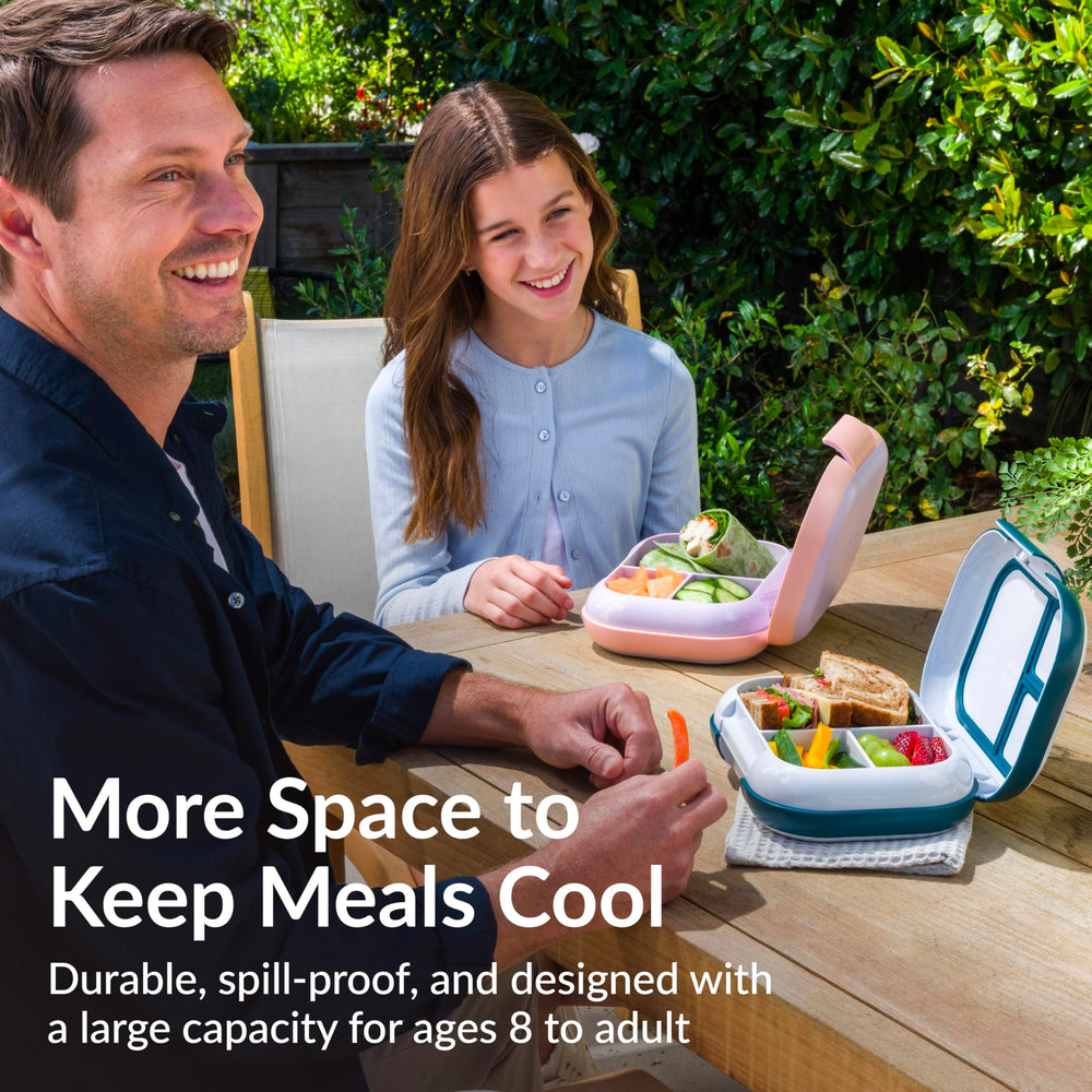 Bentgo Chill Max en configuración de 3 compartimentos para comidas grandes