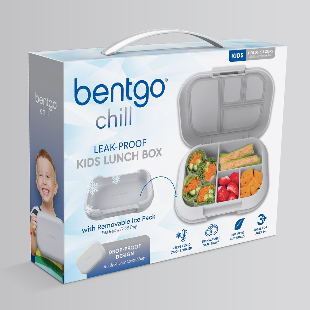 Bentgo comparación de tamaño con utensilios para visualizar capacidad