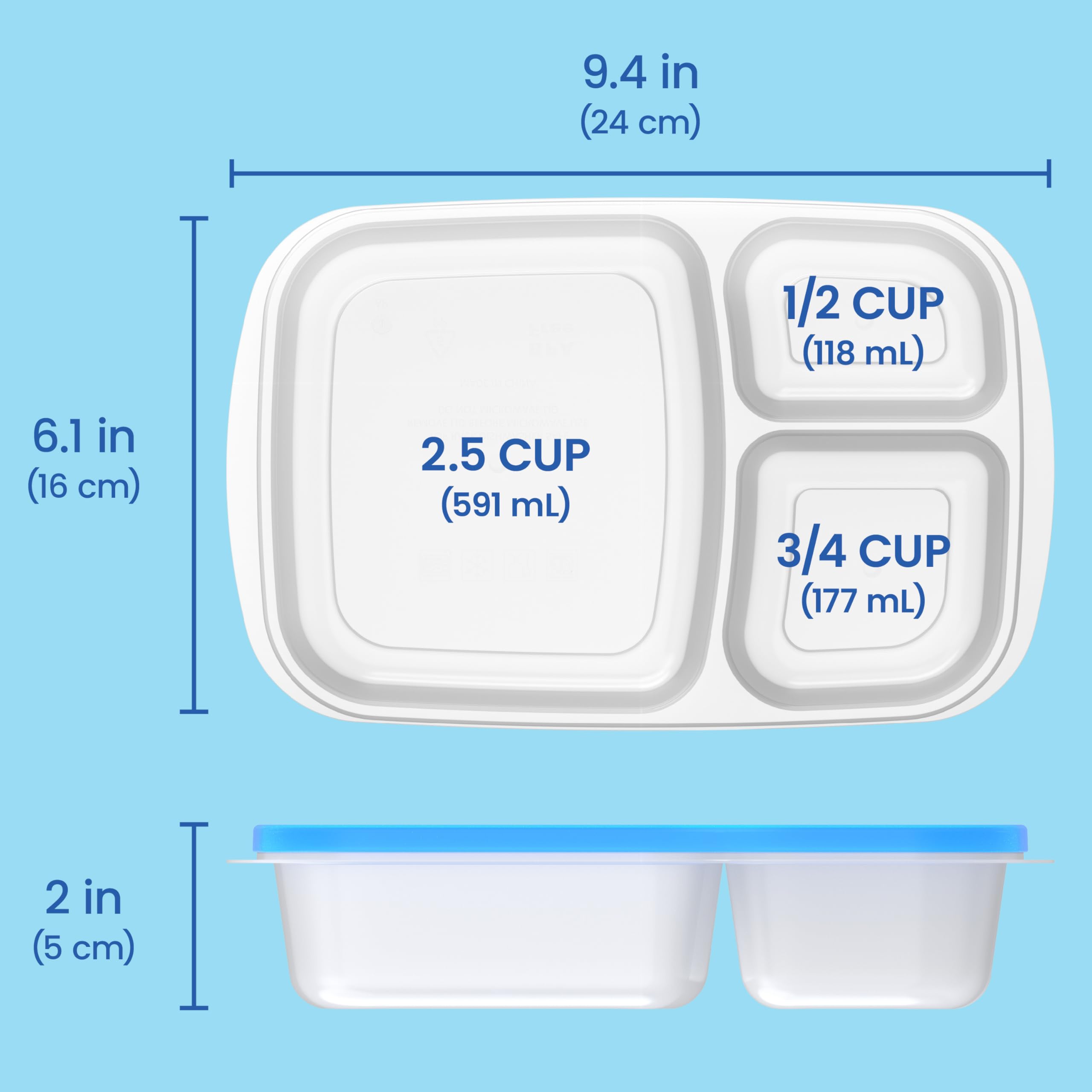 Bentgo Easyboxes textura del material plástico resistente y libre de BPA