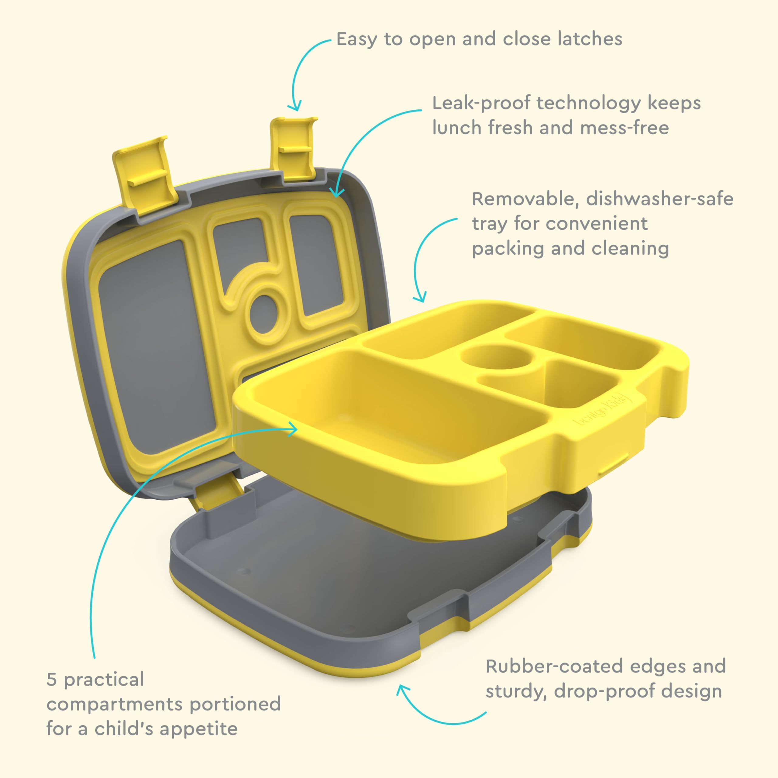 Bentgo lonchera colocada dentro de mochila escolar para fácil transporte