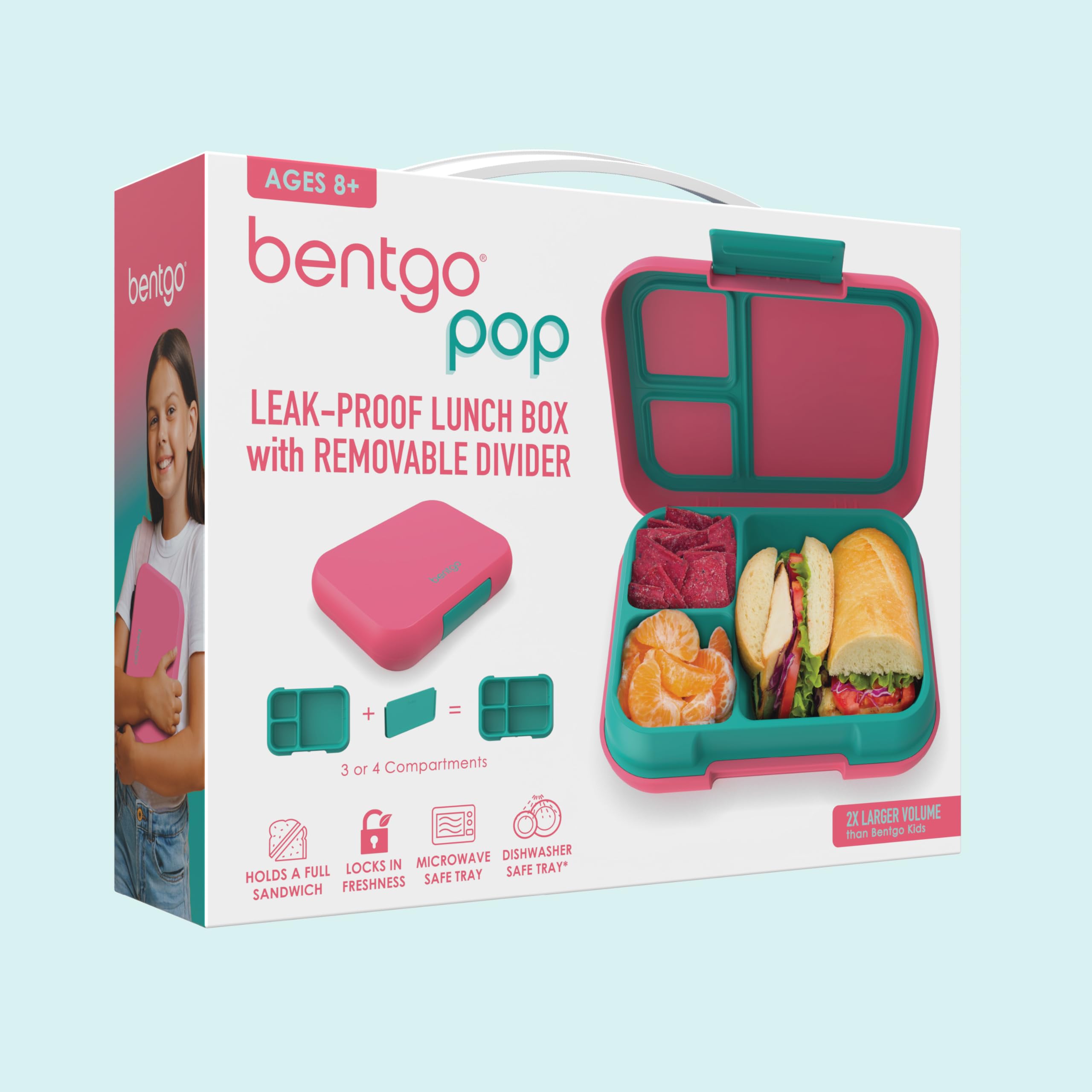 Bentgo uso en picnic escolar con alimentos variados mostrando versatilidad diaria