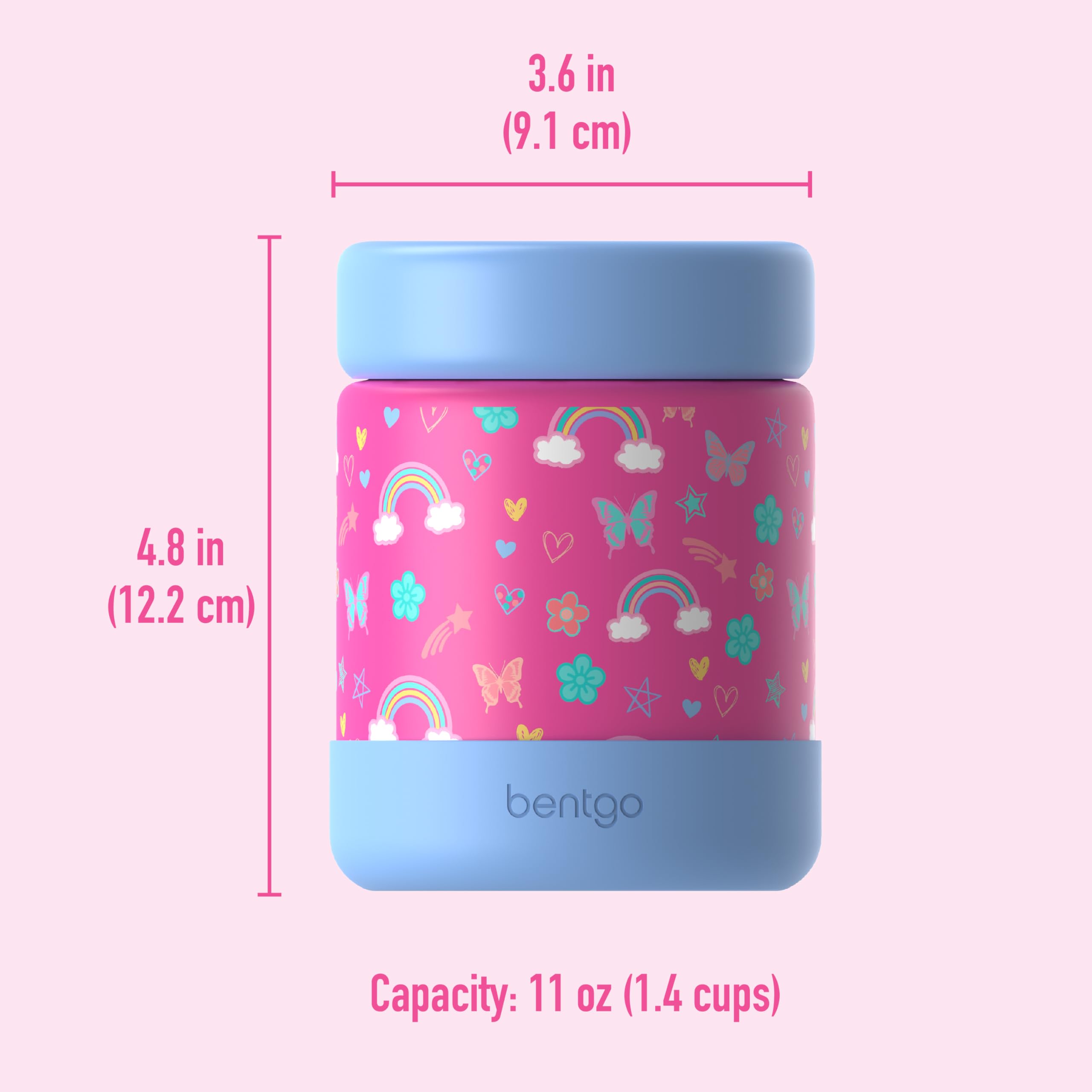 Bentgo frasco en mesa infantil mostrando uso práctico y estilo
