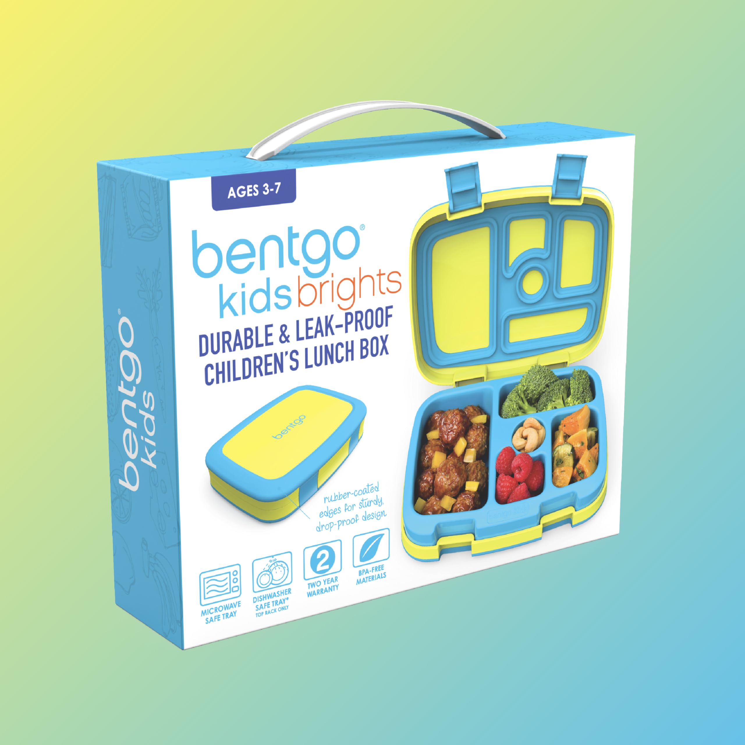 Bentgo junto a una manzana para escala, muestra tamaño y capacidad
