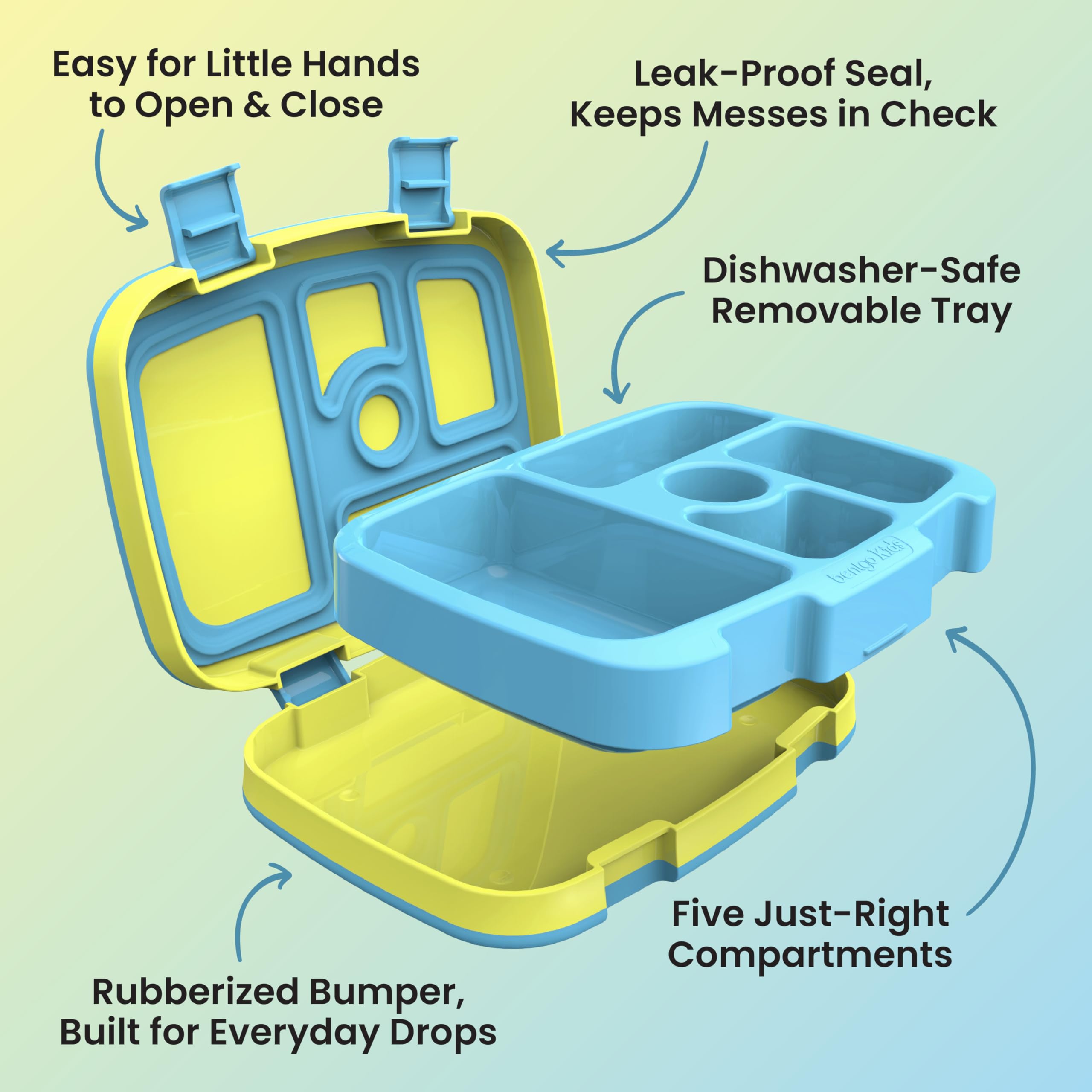 Bentgo dentro de una mochila escolar, ideal para transporte diario