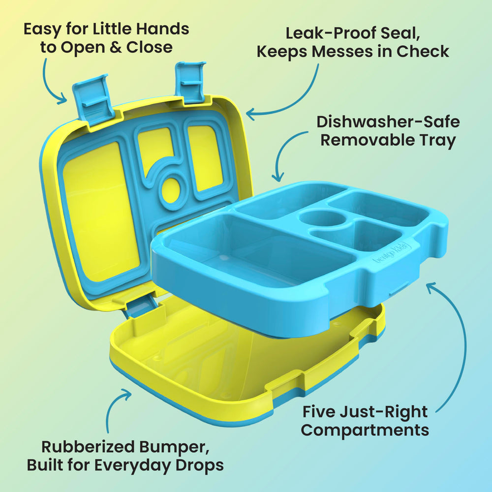 Bentgo dentro de una mochila escolar, ideal para transporte diario