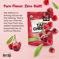 Berrilys cerezas en batido saludable aportando color y acidez