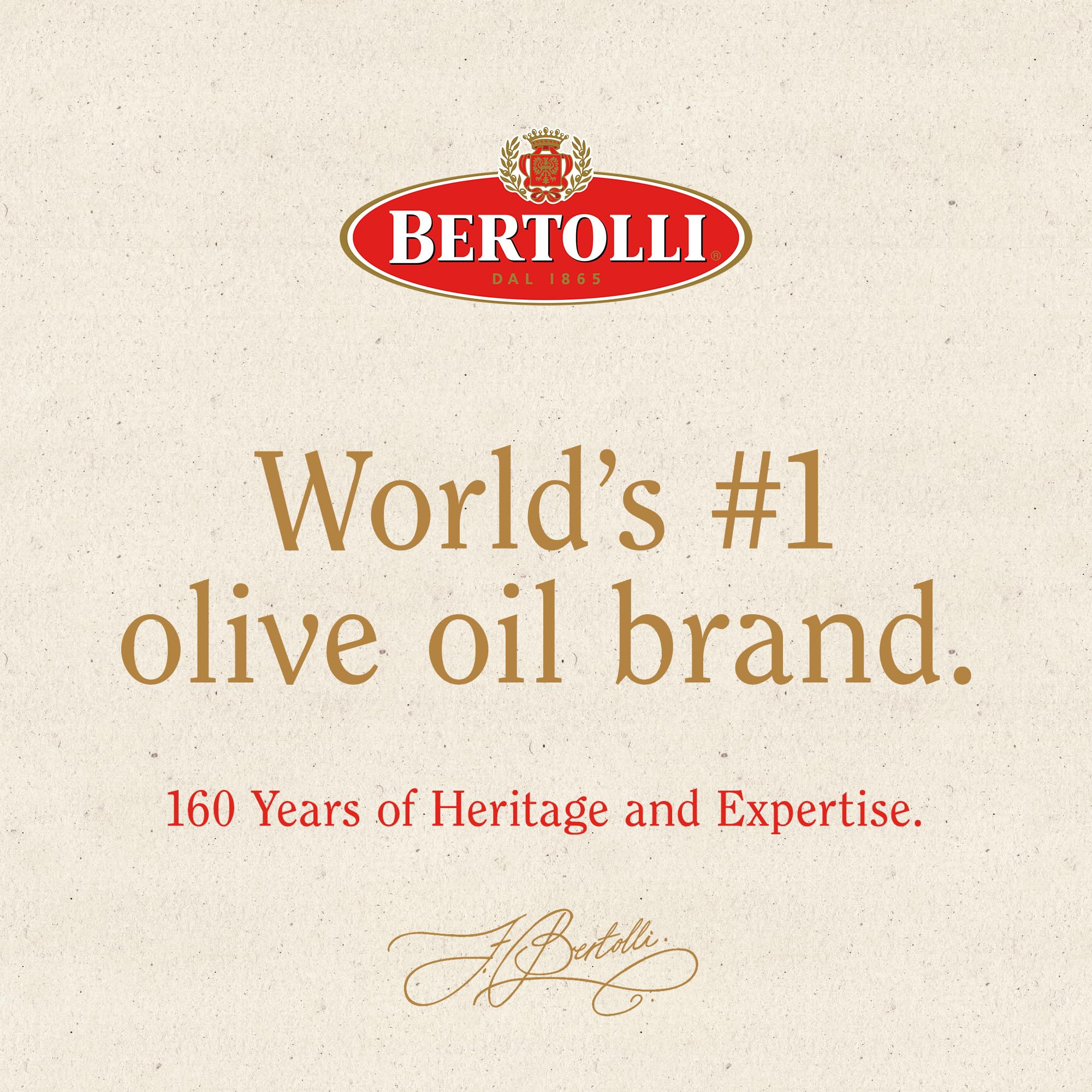 Bertolli gota de aceite destacando textura ligera y fluidez
