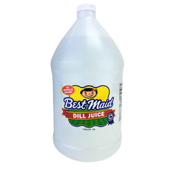 Best Maid vertido del jugo de eneldo muestra textura líquida uniforme