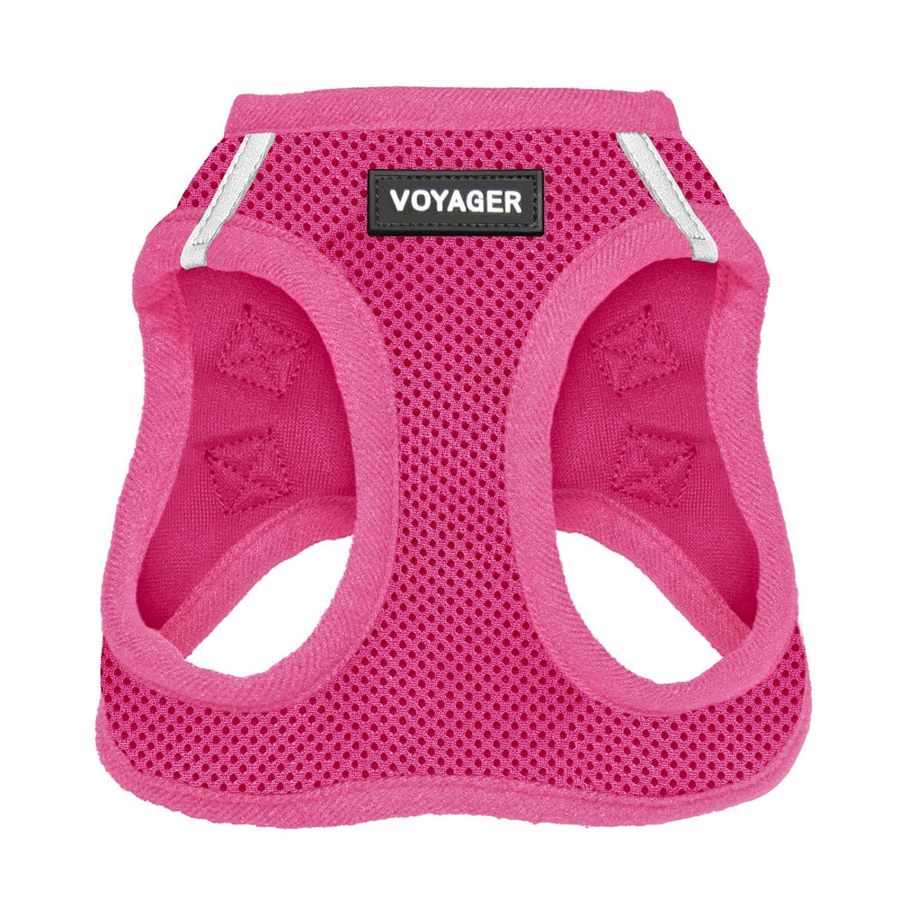 Best Pet Supplies arnés frontal fucsia mostrando ajuste seguro y comodidad