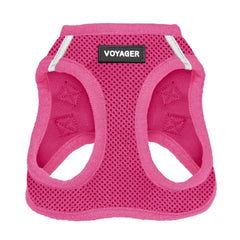 Best Pet Supplies arnés frontal fucsia mostrando ajuste seguro y comodidad