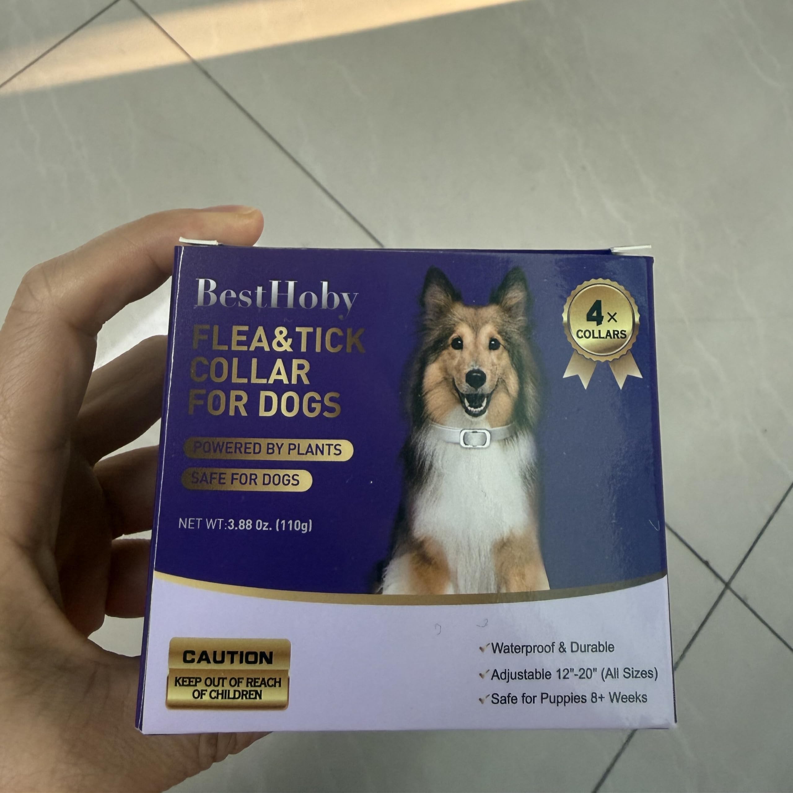 BestHoby collar bajo agua, resistencia al agua durante paseos y baños