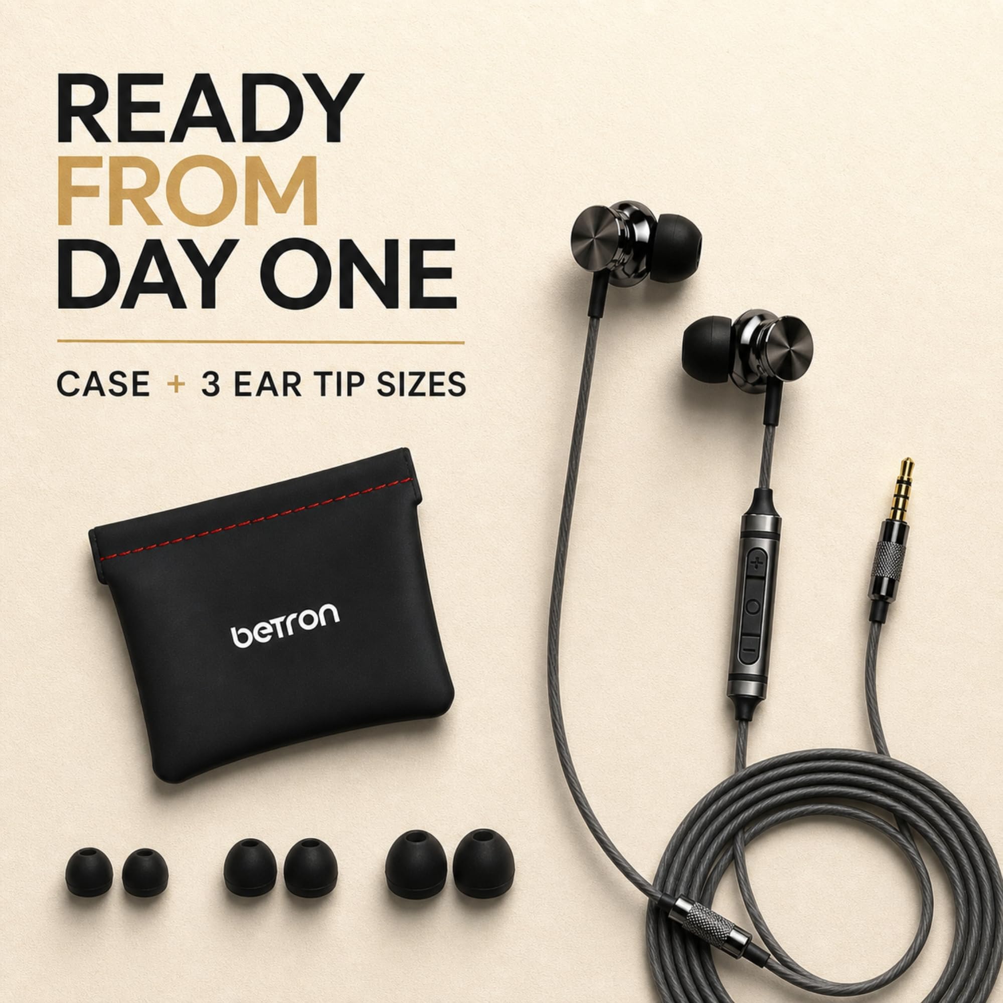 Betron BS10 acabado negro brillante y estructura resistente para uso diario